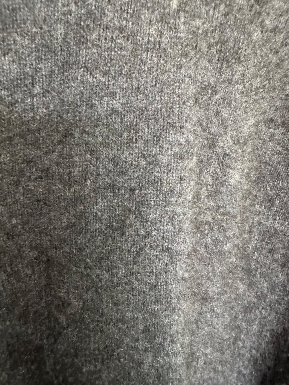 Merino Possum Men's M Blue Grey V-neck Wool Sweater Sustainable Timeless - Picture 6 of 6
